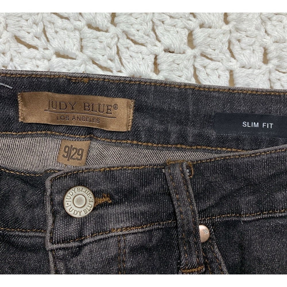 Judy Blue Jeans Womens Sz 9/29 Black Stretch High Rise Skinny Slim Fit JB88902 - Picture 9 of 10